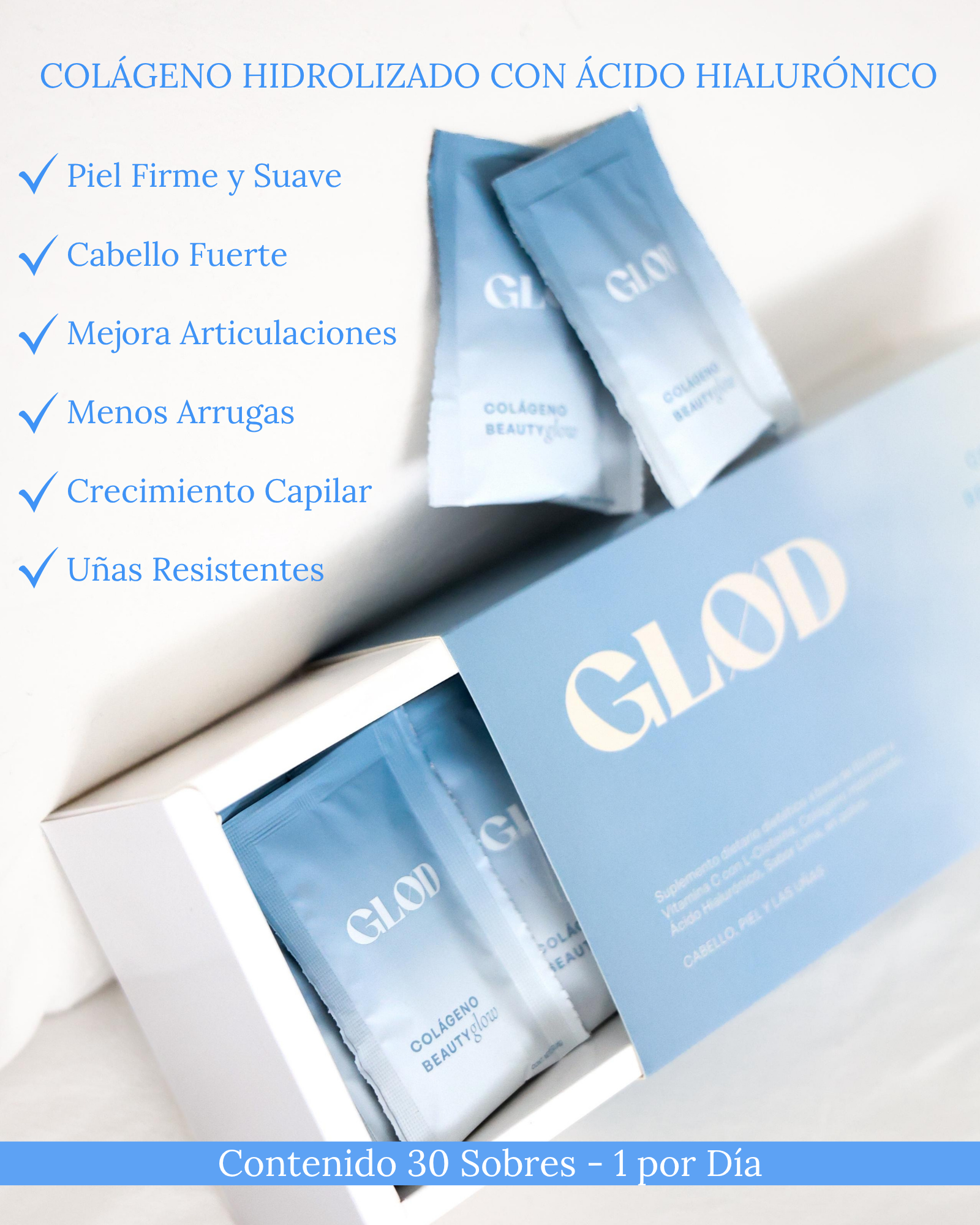 Colágeno Hidrolizado BEAUTYglow - Cuidado de la piel, cabello y uñas